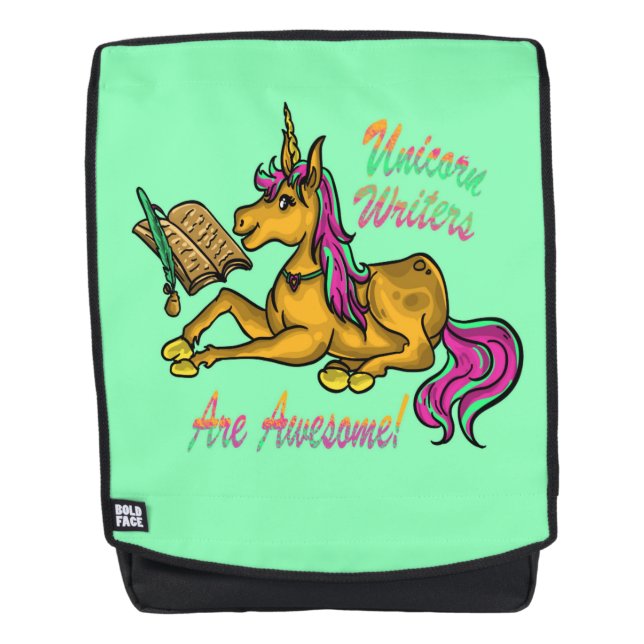 Einhornschriftsteller sind Phantastisch Rucksack (Vorderseite)