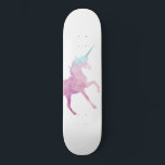 Einhornskateboard mit individueller Kristallstrukt Skateboard<br><div class="desc">Einhorn Skateboard mit individueller Kristallstruktur. Lade deinen eigenen unicorn Hintergrund hoch!</div>