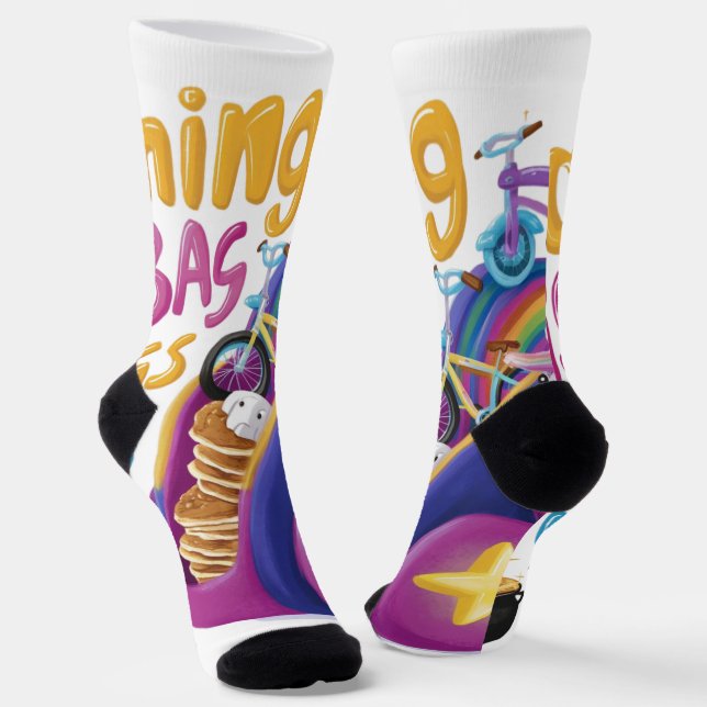 Einhornspass-Slogan Socken (Gewinkelt)