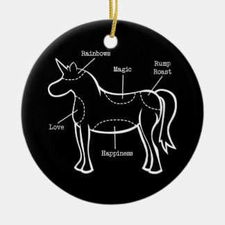 Einhornteile Keramik Ornament