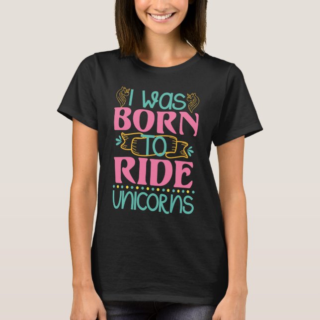 Einhorntes Shirt mit Zitat (Vorderseite)