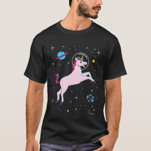 Einhorntiere im All T-Shirt