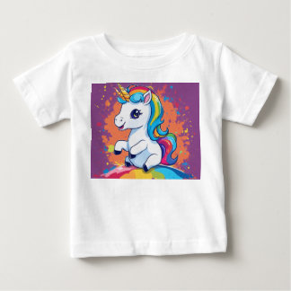 Einhornträume und magische Strahlen Baby T-shirt
