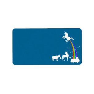 Einhornursprung Adressaufkleber