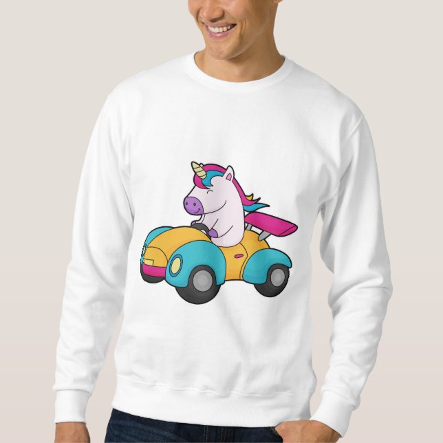 Einhornwagen Sweatshirt (Vorderseite)