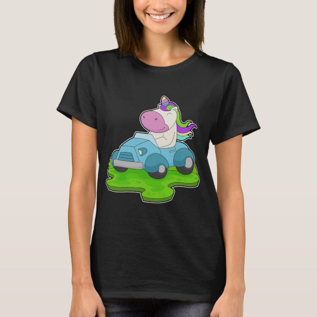 Einhornwagen T-Shirt (Vorderseite)