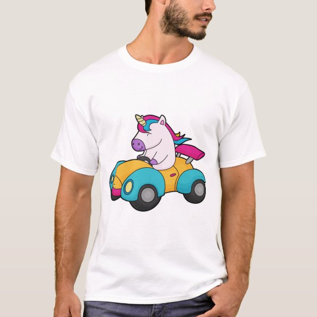 Einhornwagen T-Shirt (Vorderseite)
