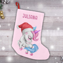 Einhornweihnachtliche Strümpfe | Niedlich Einhorn 