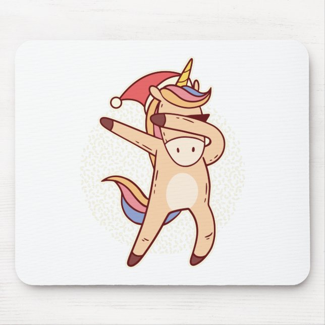 Einhornweihnachtsfeste Mousepad (Vorne)