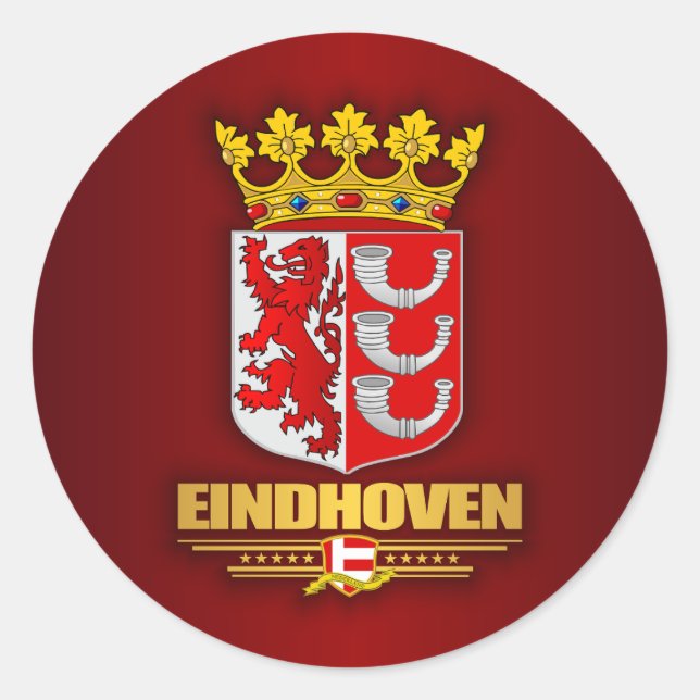 Einhoven Runder Aufkleber (Vorderseite)