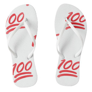 einhundert Emoji Sandalen flackern Schuhe