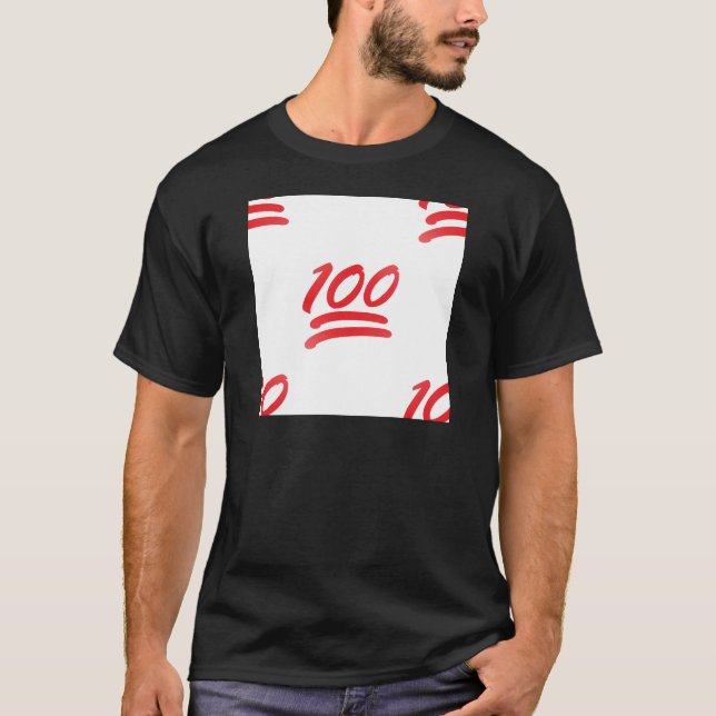 einhundert Emoji T-Shirt (Vorderseite)