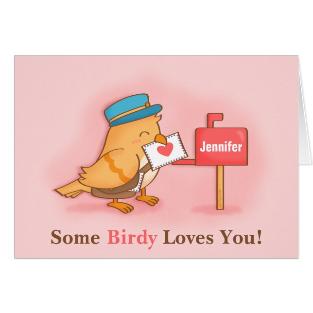 Einige Birdy Lieben Sie Niedliche Liebe Geständnis (Vorderseite (Horizontal))
