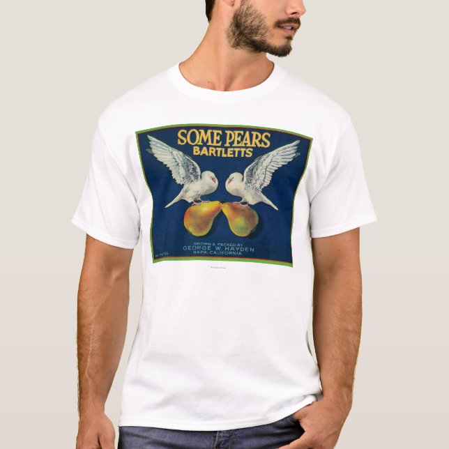 Einige Birnen-Birnen-Kiste LabelNapa, CA T-Shirt (Vorderseite)