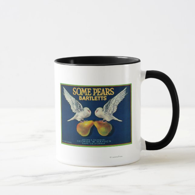 Einige Birnen-Birnenkiste LabelNapa, CA Tasse (Rechts)