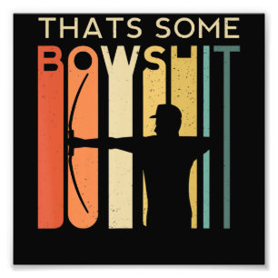 Einige Bowshit Bogenschießspenden mit Bruchwaffene Fotodruck