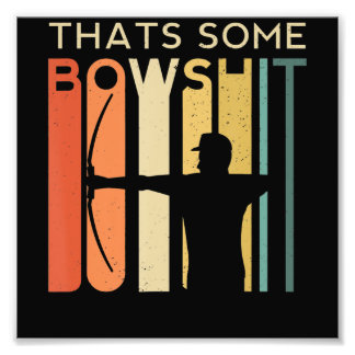 Einige Bowshit Bogenschießspenden mit Bruchwaffene Fotodruck