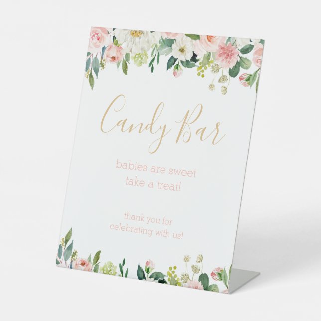 Einige Bunny Baby Dusche Candy Bar Fevor Sign Sockelschild (Vorderseite)
