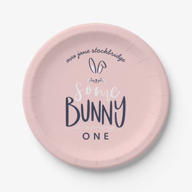 EINIGE BUNNY BIRTHDAY PARTY TELLER (Vorderseite)