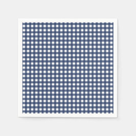 Einige Bunny ist One blue Gingham Birthday Serviette