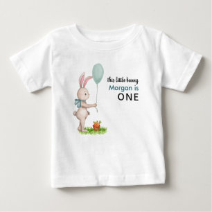 Einige Bunny ist One Niedlich Rabbit Balloon 1. Ge Baby T-shirt