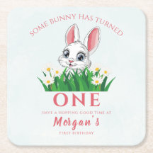 Einige Bunny One Niedlich Rabbit Girls 1. Geburtst