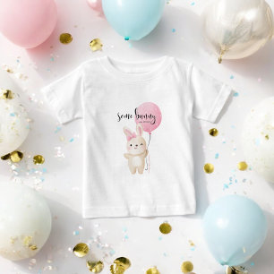 Einige Bunny Pink Balloon BIG BRUDER Baby T-shirt