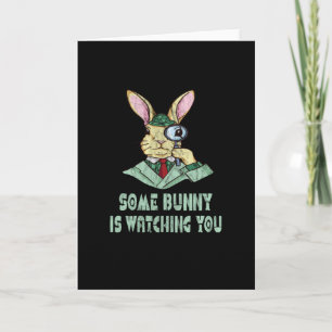 Einige Bunny sieht dir Ostersonne zu Karte