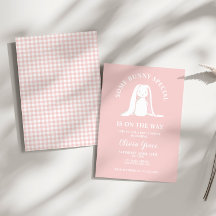 Einige Bunny Special Pink Gingham Baby Dusche