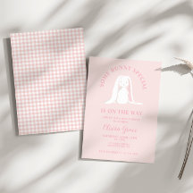 Einige Bunny Special Pink Gingham Baby Dusche