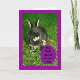 Einige Bunny wünscht Ihnen viel Glück für Ostern! Karte