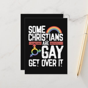  Einige Christen sind schwul, akzeptiert es Ankündigungspostkarte
