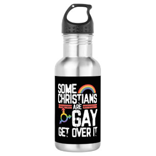 Einige Christen sind schwul, akzeptiert es Edelstahlflasche
