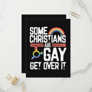 Einige Christen sind schwul, akzeptiert es Einladungspostkarte
