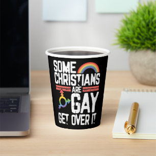 Einige Christen sind schwul, akzeptiert es Pappbecher