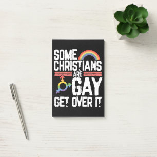 Einige Christen sind schwul, akzeptiert es Post-it Klebezettel