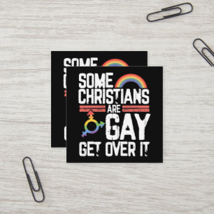  Einige Christen sind schwul, akzeptiert es Quadratische Visitenkarte