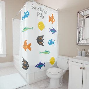 Einige Dinge Fishy_Ocean Lovers_Exotic Aquarium Duschvorhang