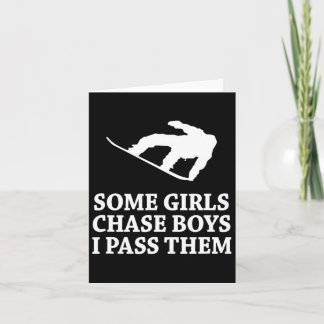 Einige Girls Jungs, die ich mit Snowboarden Karte