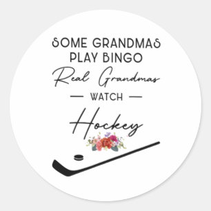Einige Grandmas spielen Bingo Real Grandmas Uhren Runder Aufkleber