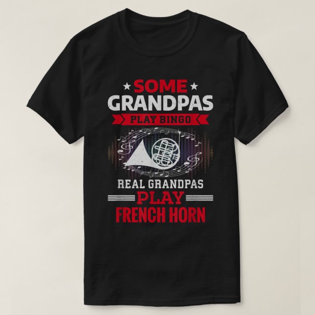 Einige Grandpas spielen Bingo Real Grandpas Franzö T-Shirt (Design vorne)