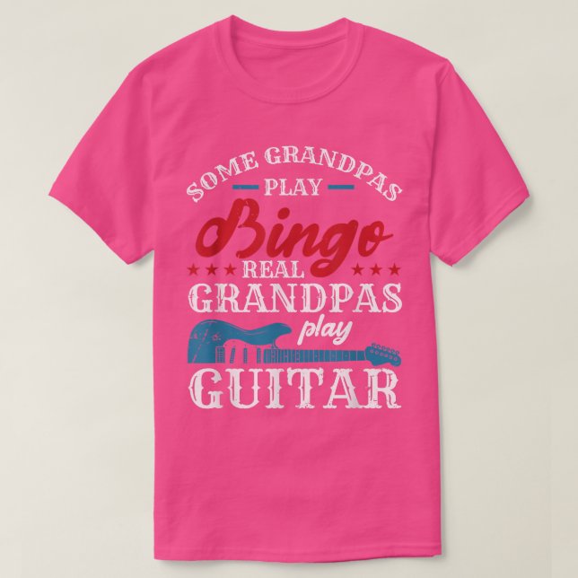 Einige Grandpas spielen Bingo Real Grandpas Spiele T-Shirt (Design vorne)