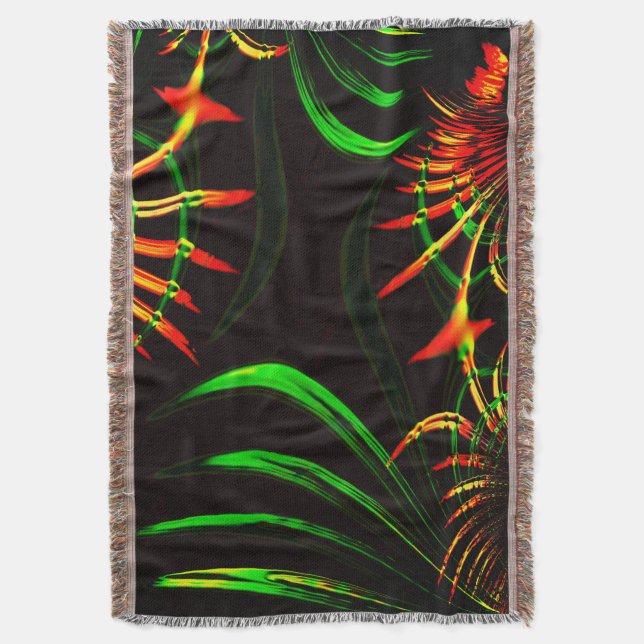 Einige Gras-Blätter, Feuerfarben in "Blume-Blätter Decke (Vorderseite Vertikal)