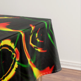 Einige Gras-Blätter, Feuerfarben in "Blume-Blätter Tischdecke