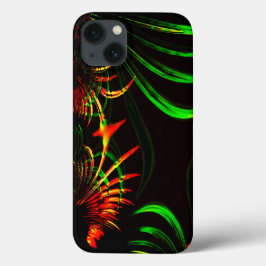 Einige Gras-Blätter und "Blume-Blätter feuern" Case-Mate iPhone Hülle