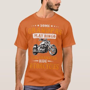 Einige Großväter spielen Bingo Real Ride Motorrad T-Shirt
