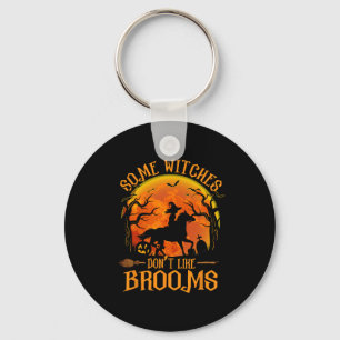Einige Hexen mögen kein Brooms Girl Riding Pferd H Schlüsselanhänger