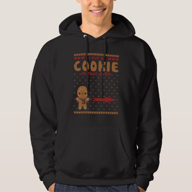 Einige Kekse in den Oven, die zu Weihnachten passe Hoodie (Vorderseite)