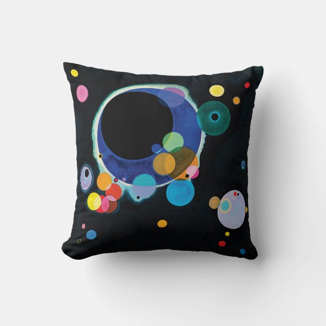 Einige Kreise durch Wassily Kandinsky Kissen (Vorderseite)