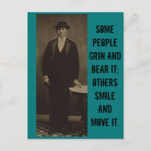 Einige Leute grin & bear es... Postkarte